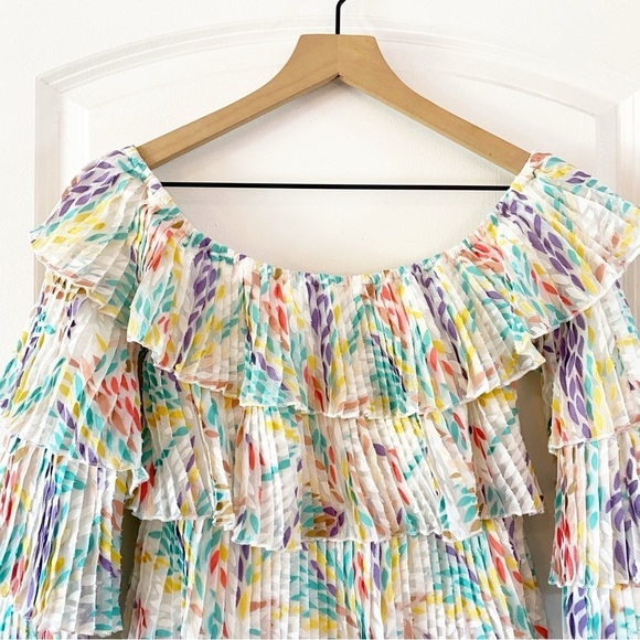 MICHAEL COSTELLO X Revolve Neda Off The Shoulder Petal Dress - Picture 4 of 9